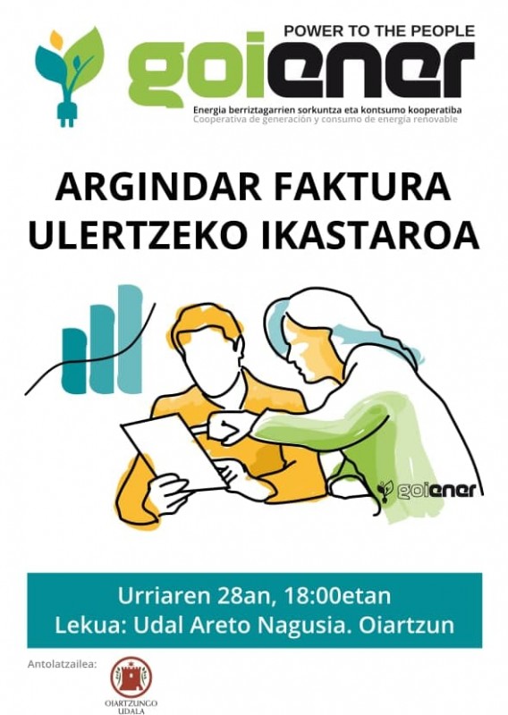 Energia kontsumo arduratsuari buruzko bi tailer antolatu ditu Udalak